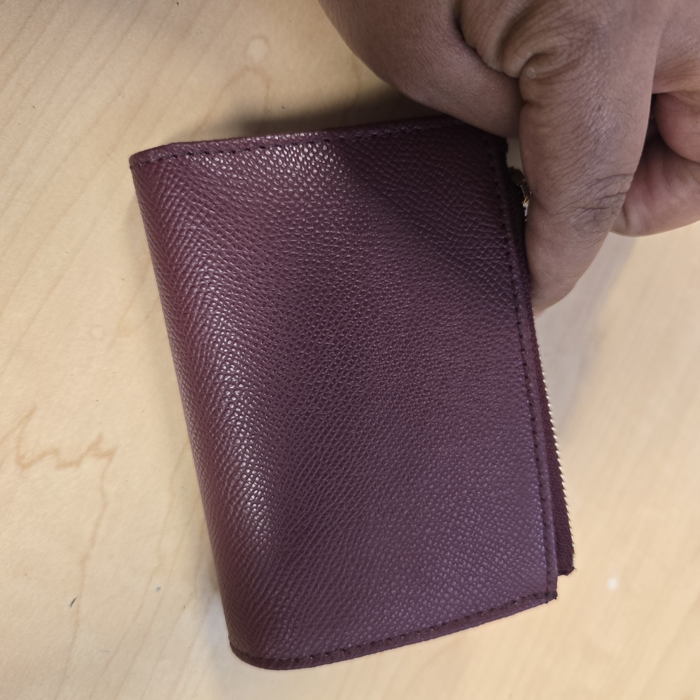 Furla Small Leather Wallet in Wine - Picture 3 of 3